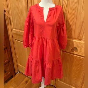 Sundry for Evereve dress "The Anywhere Dress" women’s size 1 coral-coral pink